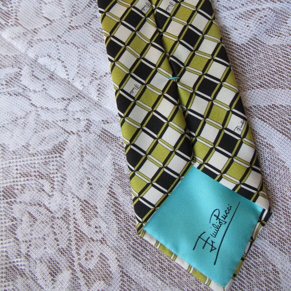 Emilio Pucci Tie,100% Silk, made in Italy - Picture 6 of 6
